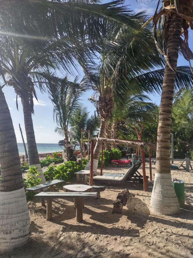 Lunazul Eco-Cabana Frente Al Mar 玛哈威 外观 照片