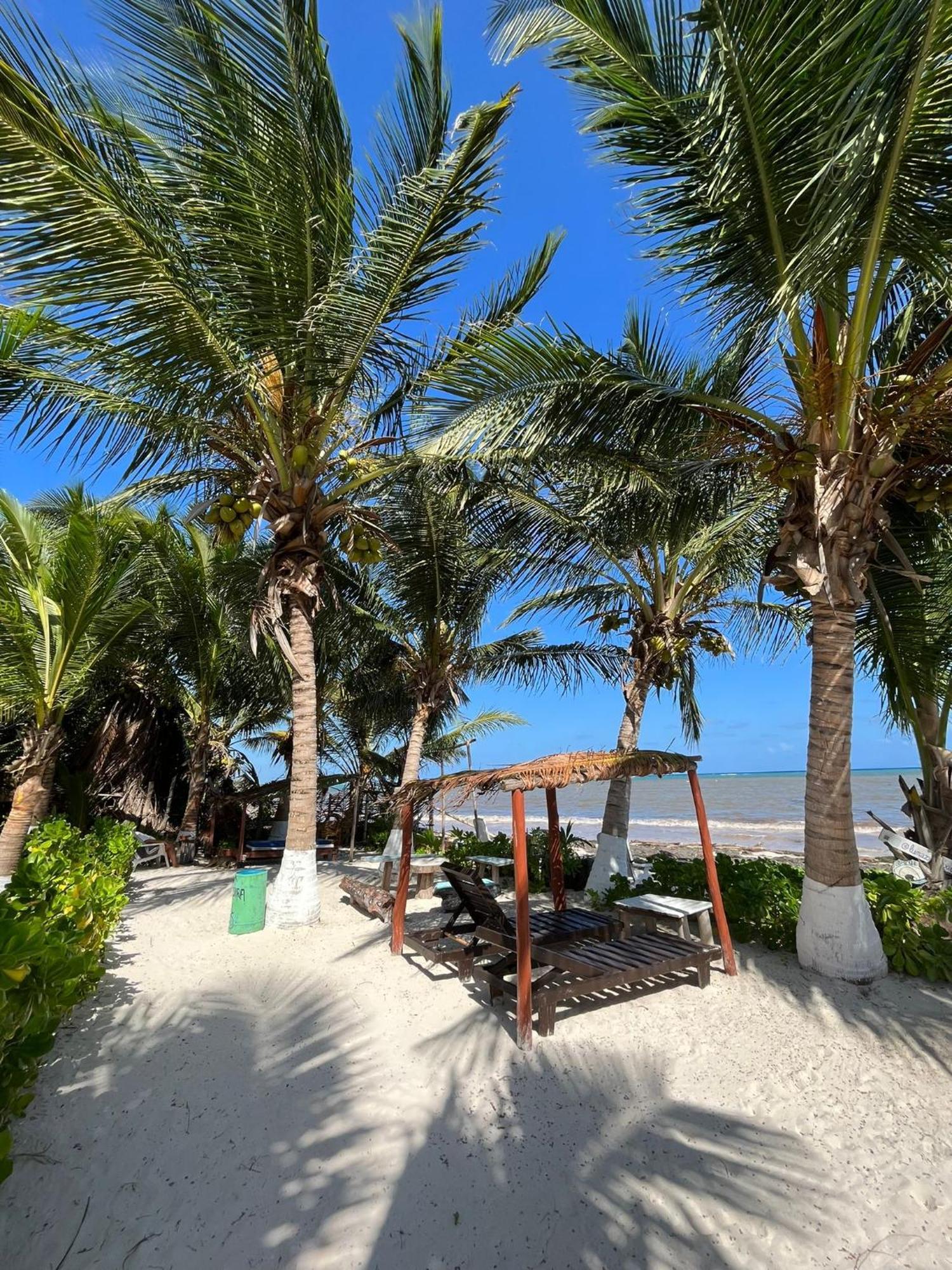 Lunazul Eco-Cabana Frente Al Mar 玛哈威 外观 照片